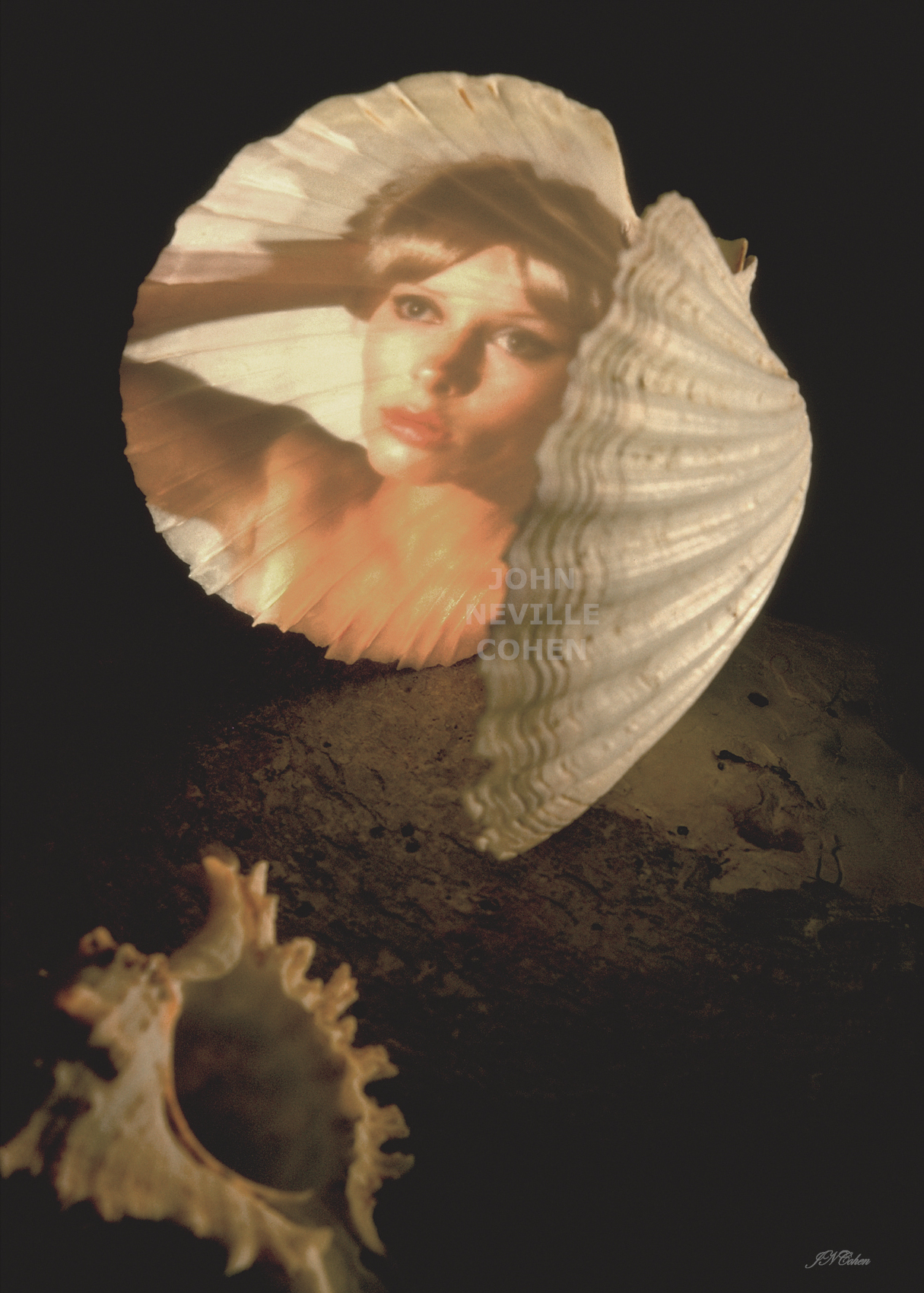 Sea Nymph's Mirror, Painting with Light Limited Edition Prints for Sale by John Neville Cohen