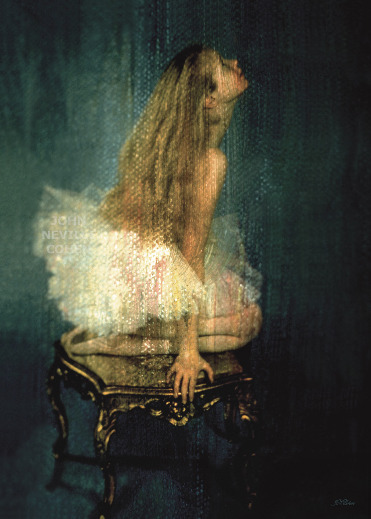 Painting with Light Limited Edition Prints for sale by John Neville Cohen, young ballerina, Blue, Brown, Pink