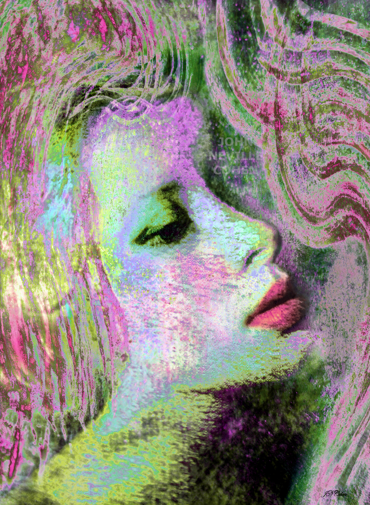 Pygmalions Desire, Painting with Light Limited Edition Prints for Sale by John Neville Cohen